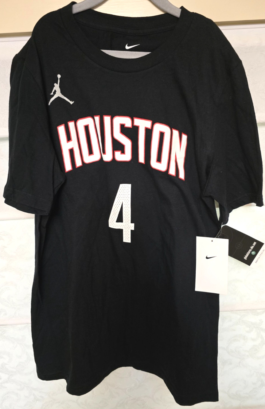 Nike Jordan Houston Rockets Jalen Green #4 Youth Large 14/16 Black NBA Tee NWT